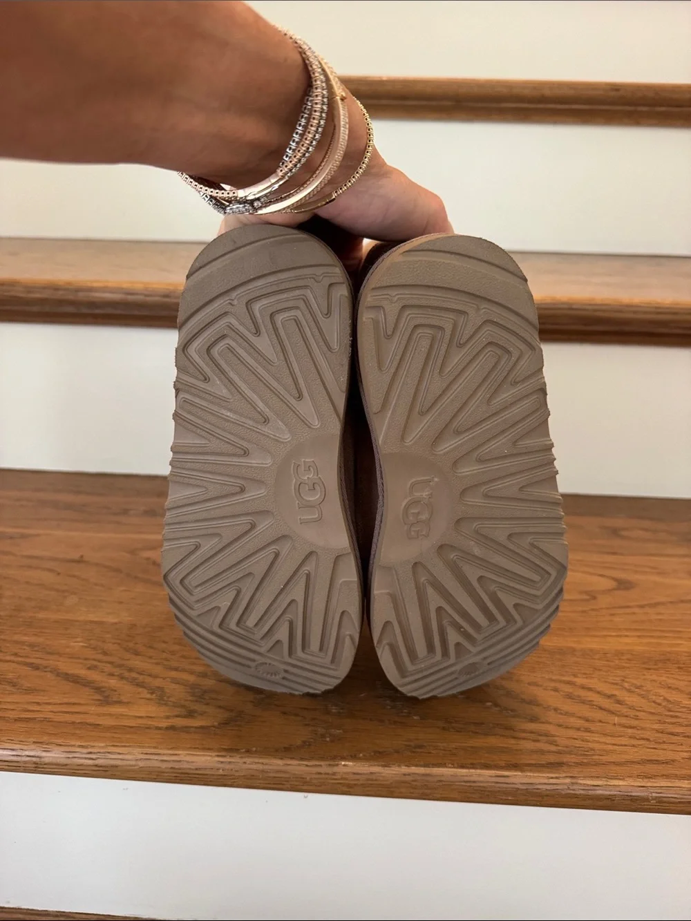 Kids Uggs Brown Shearling-Lined Winter Boots